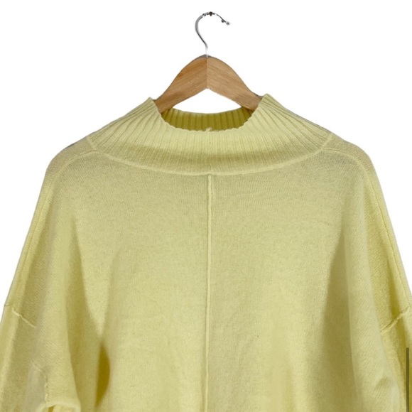 Free People Poppy Cashmere Sweater Size Large Yellow - Picture 3 of 5
